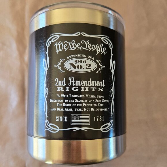 Hot / Cold Tumbler "We The People 2nd Amendment Rights" 10 oz Stainless Steel - Picture 1 of 7